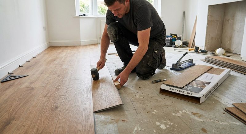 Luxury Vinyl Tile Installation in Travis Afb, CA