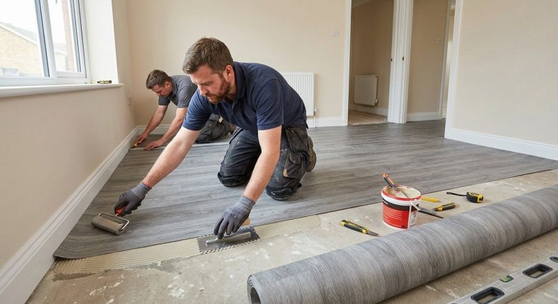 Sheet Linoleum Installation in Berkeley, CA