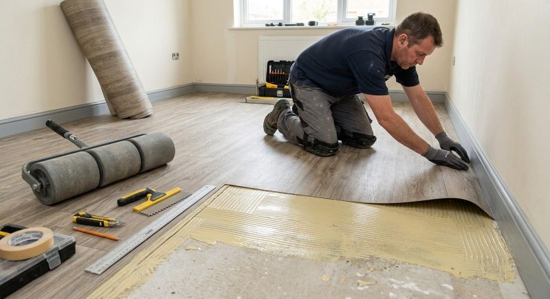 Sheet Linoleum Installation in Martinez, CA